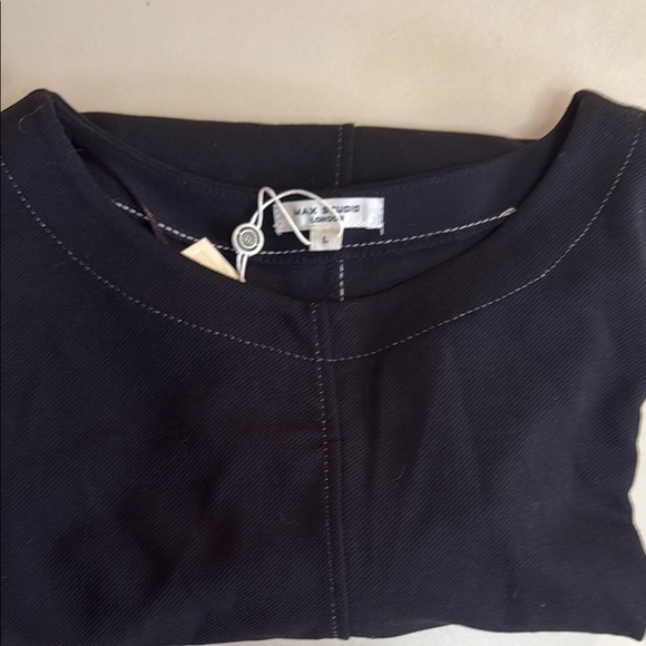 NWT Max Studio London Ladies’ L Black Long Sleeve Top - Picture 7 of 7